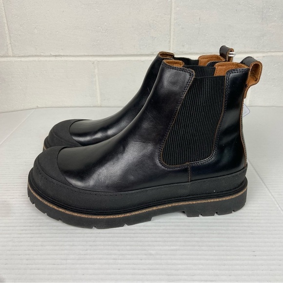 NEW BIRKENSTOCK Prescott Slip On Boots Men Oiled Leather - Black EU 46 13-13.5 - Picture 4 of 13